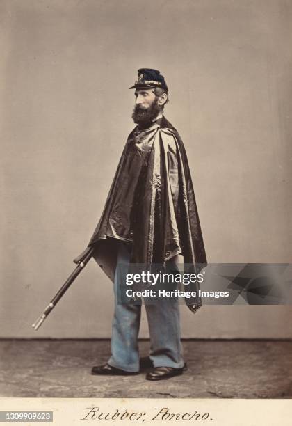 Rubber Poncho, 1866. Artist Oliver H. Willard. .