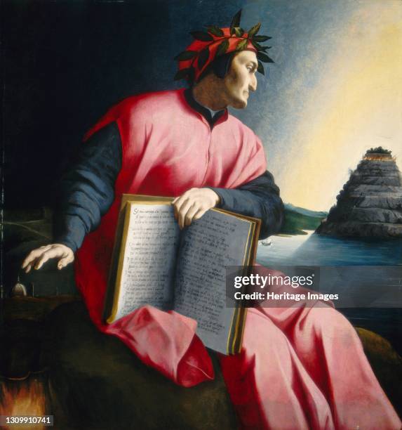 Allegorical Portrait of Dante, late 16th century. Artist Unknown. .