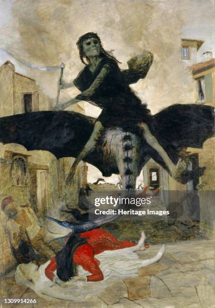 The Plague, 1898. Found in the collection of Art Museum Basel. Artist Böcklin, Arnold . .