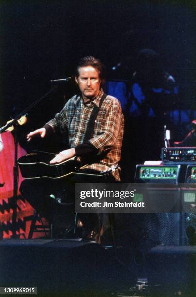 Rock band Eagles perform at the Target Center in Minneapolis, Minnesota on February 22, 1995.