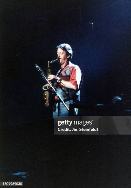 Rock band Eagles perform at the Target Center in Minneapolis, Minnesota on February 22, 1995.