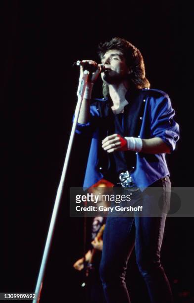American Pop musician Richard Marx performs onstage during his 'Repeat Offender' world tour at Radio City Music Hall, New York, New York, February 9,...
