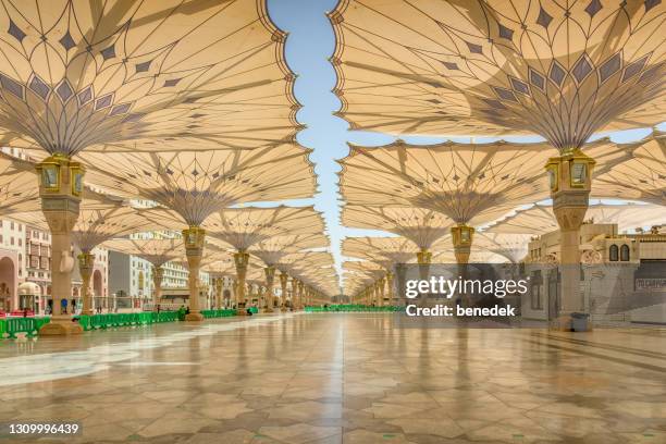 Al Masjid An Nabawi In Medina Saudi Arabia Al Madinah High-Res Stock Photo