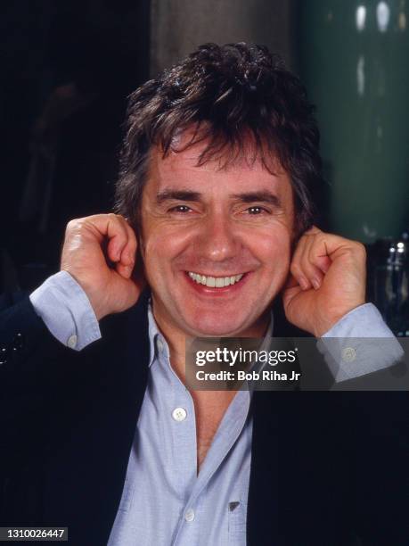 Dudley Moore portrait session, September 23, 1986 in Los Angeles, California.