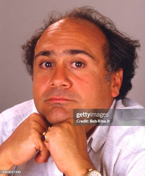 Danny DeVito, portrait session June 12, 1986 in Los Angeles, California.