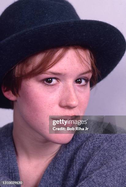 Actress Molly Ringwald portrait session, January 30, 1985 in Los Angeles, California.