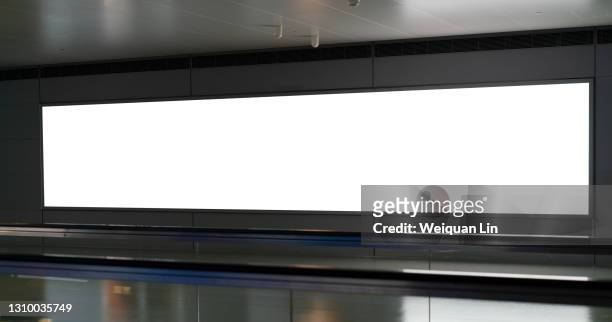 large billboard - airport billboard stock-fotos und bilder