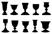 Collection of different chalices