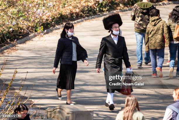 People visit Central Park amid the coronavirus pandemic on March 30, 2021 in New York City. After undergoing various shutdown orders for the past 12...