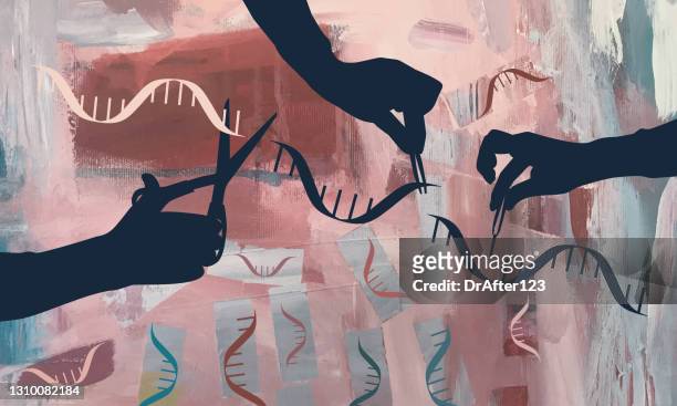 illustrazioni stock, clip art, cartoni animati e icone di tendenza di ingegneria genetica del dna - nucleotide