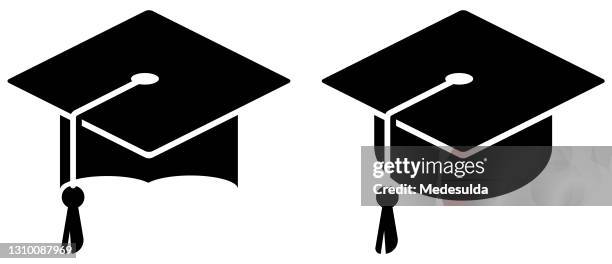cap - graduation cap throw stock illustrations
