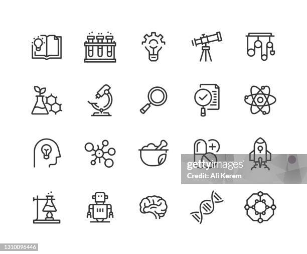 science, chemistry, innovation, astronomy, atom, experiement icon design - biotechnology icon stock illustrations