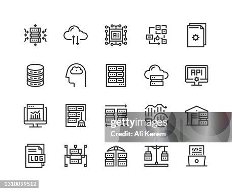 Data Analytics, Aggregation, Cloud Computing, Artificial Intelligence, Big Daga Icon Design Data Analytics, Aggregation, Cloud Computing, Artificial Intelligence, Big Daga Icon Design