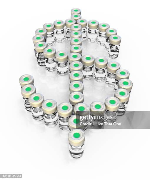 a group of medicine bottles form a dollar money sign - prescription drug costs stock pictures, royalty-free photos & images