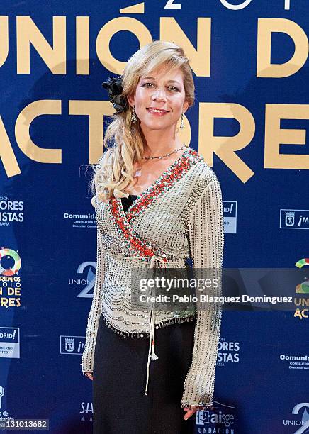 Spanish actress Beatriz Bergamin attends XX Union de Actores Awards at Circo Price Theatre on October 31, 2011 in Madrid, Spain.