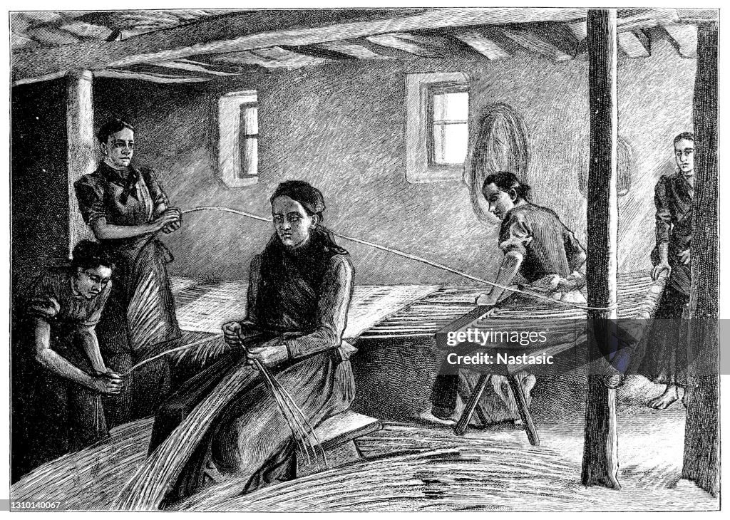 Mat weaving