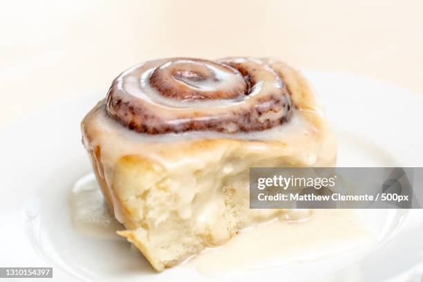 Closeup Of Dessert In Plate, Bildbanksbilder