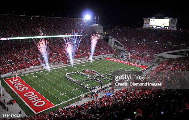 The Ultimate Guide to Reynolds, Ohio: A Paradise for Ohio State Football Fans 6 columbus ohio october 29 2011 the ohio state university marching band performs script ohio