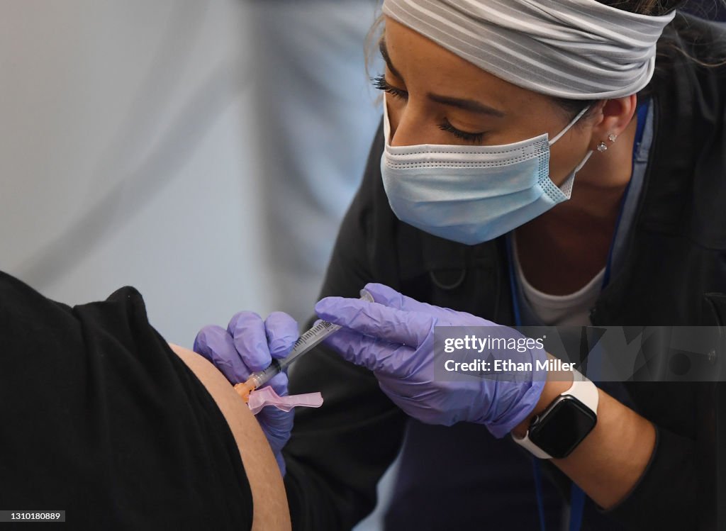 Amazon Employees At Nevada Fulfillment Center Receive COVID-19 Vaccinations