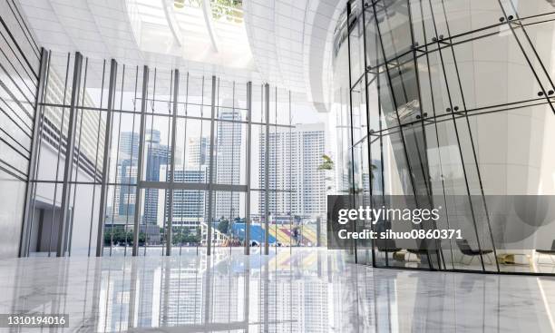 hotel entrance hall - building lobby stock pictures, royalty-free photos & images