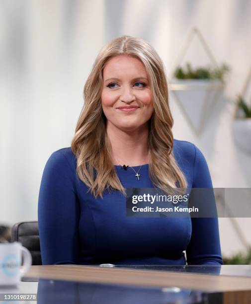 Lawyer Jenna Ellis is seen on set of "Candace" on March 31, 2021 in Nashville, Tennessee. The show will air on Friday, April 2, 2021.