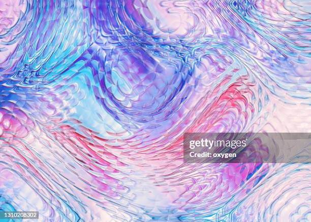 abstract blue pink wave water drop background glass shape - stoffe movimento foto e immagini stock