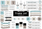 3 Color Title Design Frame set