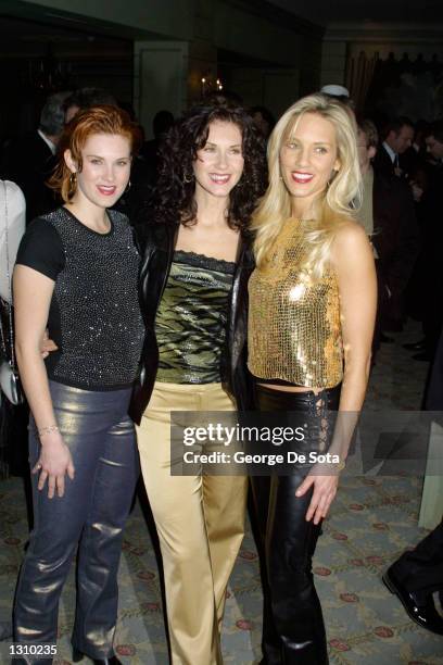 From left to right, Kelsi, Kassidy and Kristyn Osborn of the band SHeDAISY attend the Spirit of Music Award Dinner held in honor of John T....