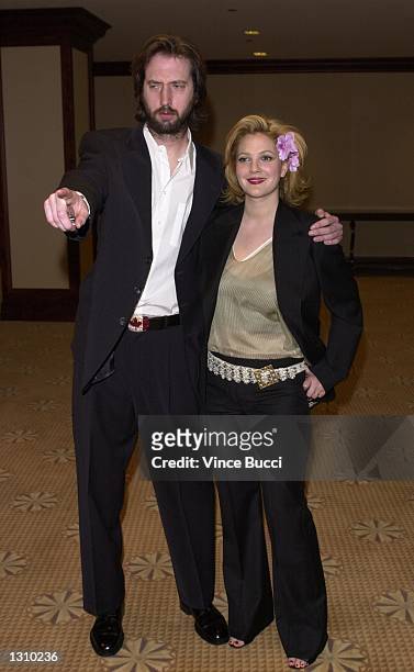 Actress Drew Barrymore and her then-fiance comedian Tom Green attend the 2nd Annual Hollywood Makeup Artist and Hair Stylist Guild Awards March 17,...
