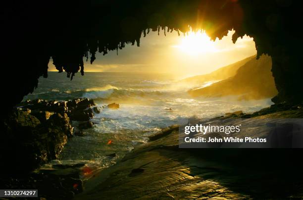 admirals arch. flinders chase. kangaroo island. south australia. - kangaroo island fotografías e imágenes de stock