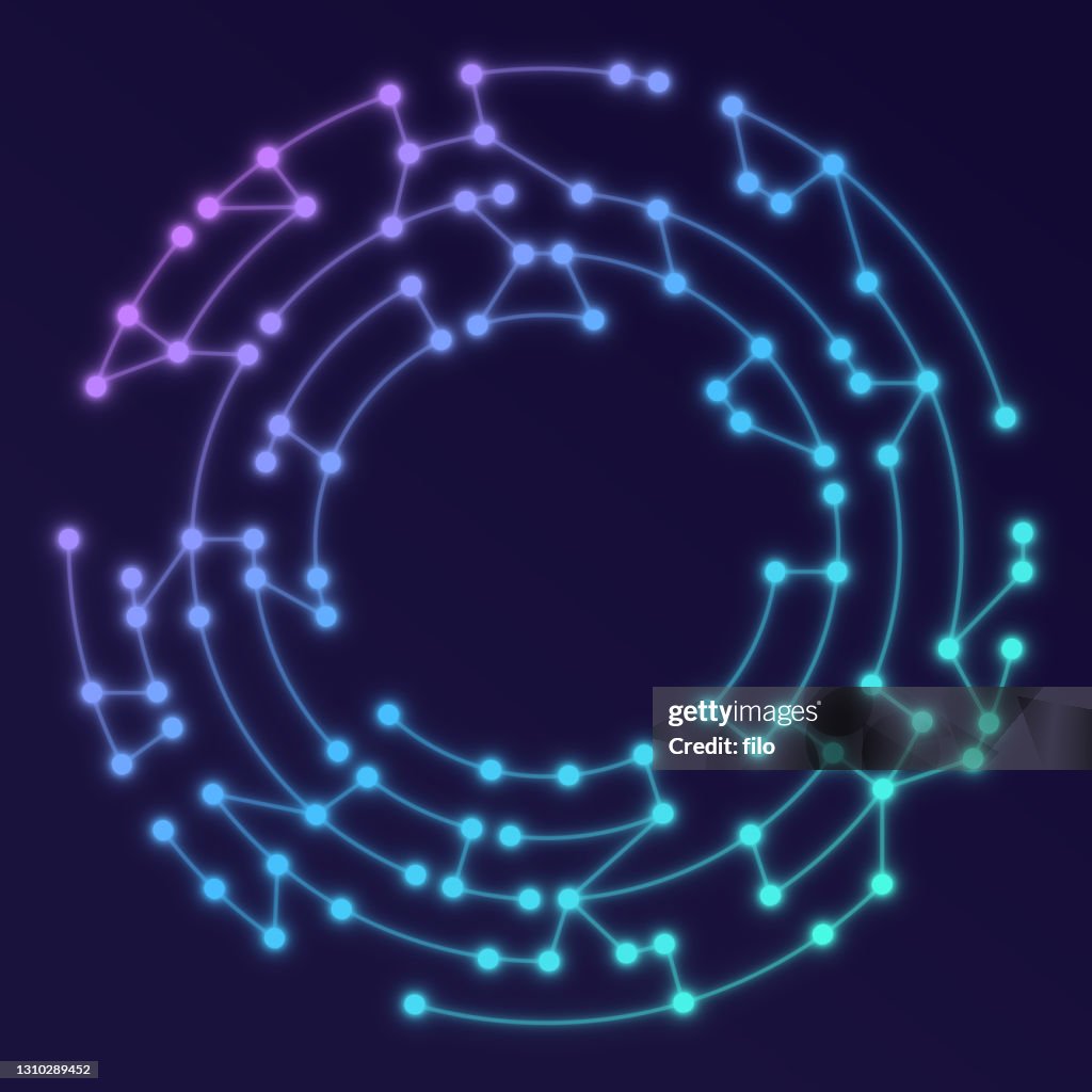 Diseño de puntos de runa circular