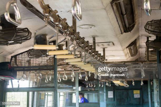 empty indian local train - handle stock pictures, royalty-free photos & images