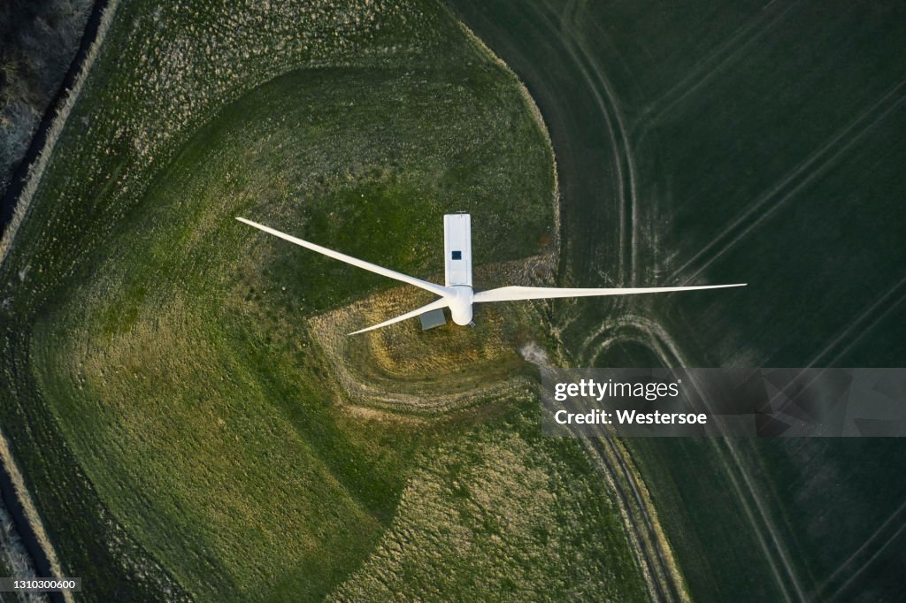 Windturbines op gebied