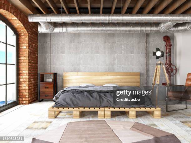 Illustration of Luxury Vintage Penthouse Flat