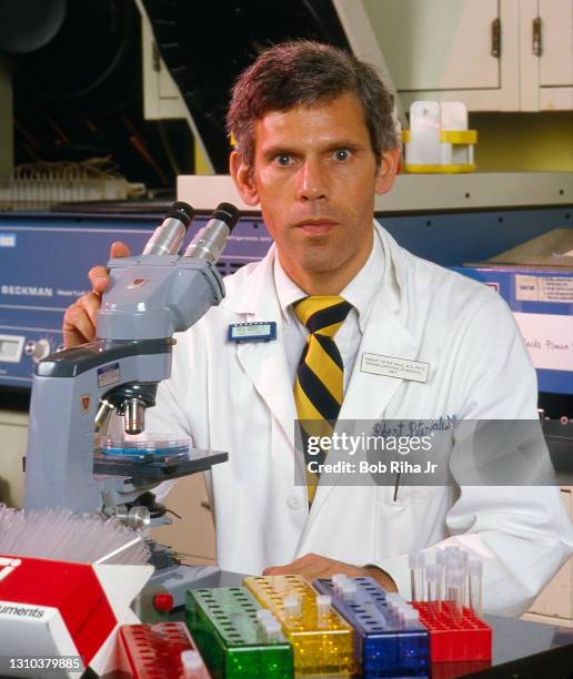 Dr. Robert Gale, UCLA Medical Center, December 2, 1986 in Los Angeles, California.