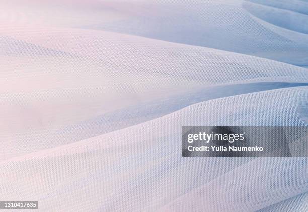 light airy fabric, texture as background - mousseline de soie photos et images de collection