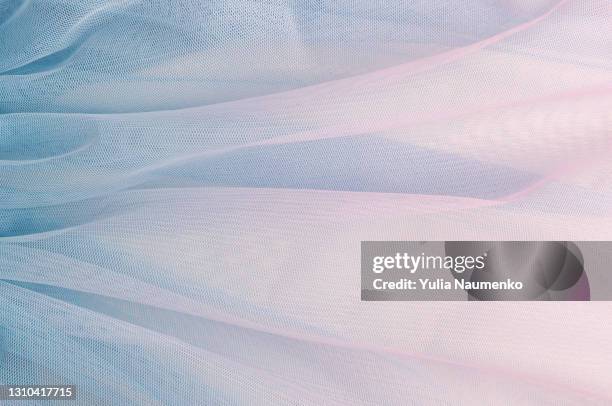 light airy fabric, texture as background - mousseline de soie photos et images de collection