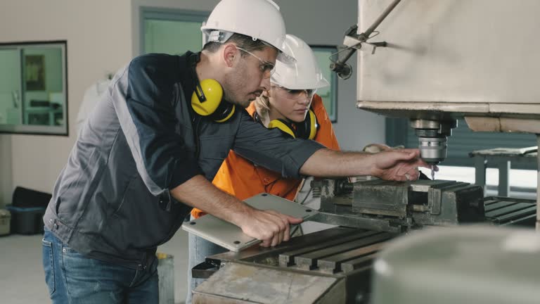 Machine In Operation Lathe Machine Operations Video