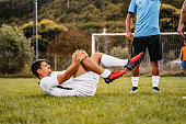 Soccer player get got injured in the game