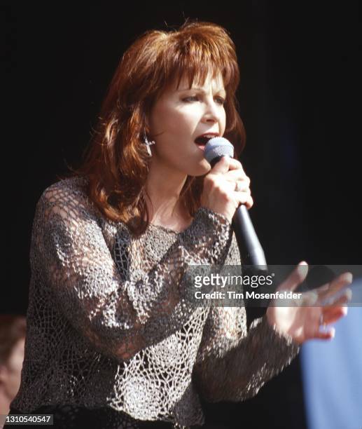 Patty Loveless performs during Countryfest at Shoreline Amphitheatre on May 22, 1994 in Mountain View, California.