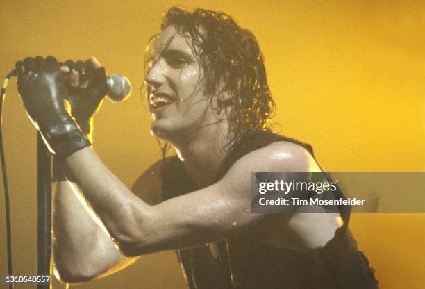 Trent Reznor of Nine Inch Nails performs at Henry J. Kaiser convention center on October 14, 1994 in Oakland, California.