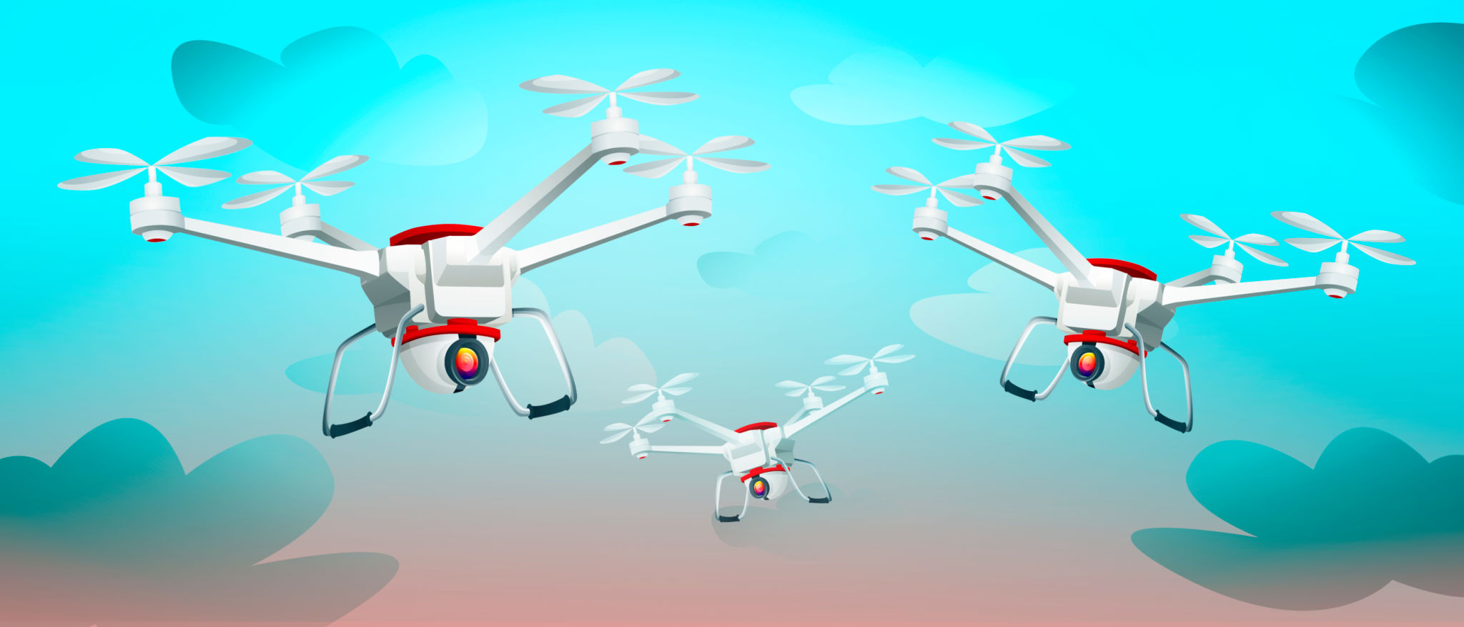 segurança drones