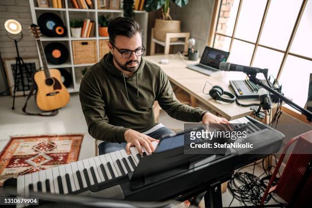 me and my instrument - electric piano stock pictures, royalty-free photos & images