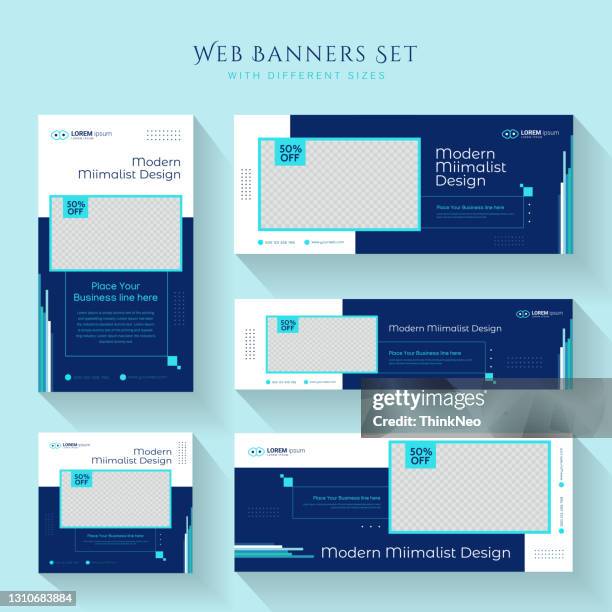 ilustraciones, imágenes clip art, dibujos animados e iconos de stock de plantilla de publicación de redes sociales minimalista creativa. plantilla de venta de banner simple - bolardo