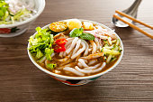 Assam Laksa (Noddle in Tangy Fish Gravy) is a Special Malaysian Popular Food