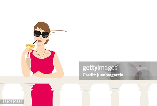 Beautiful girl drinking cocktail. Beautiful girl drinking cocktail.