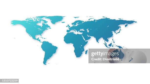 stockillustraties, clipart, cartoons en iconen met de kaart van de wereld - 360 globe
