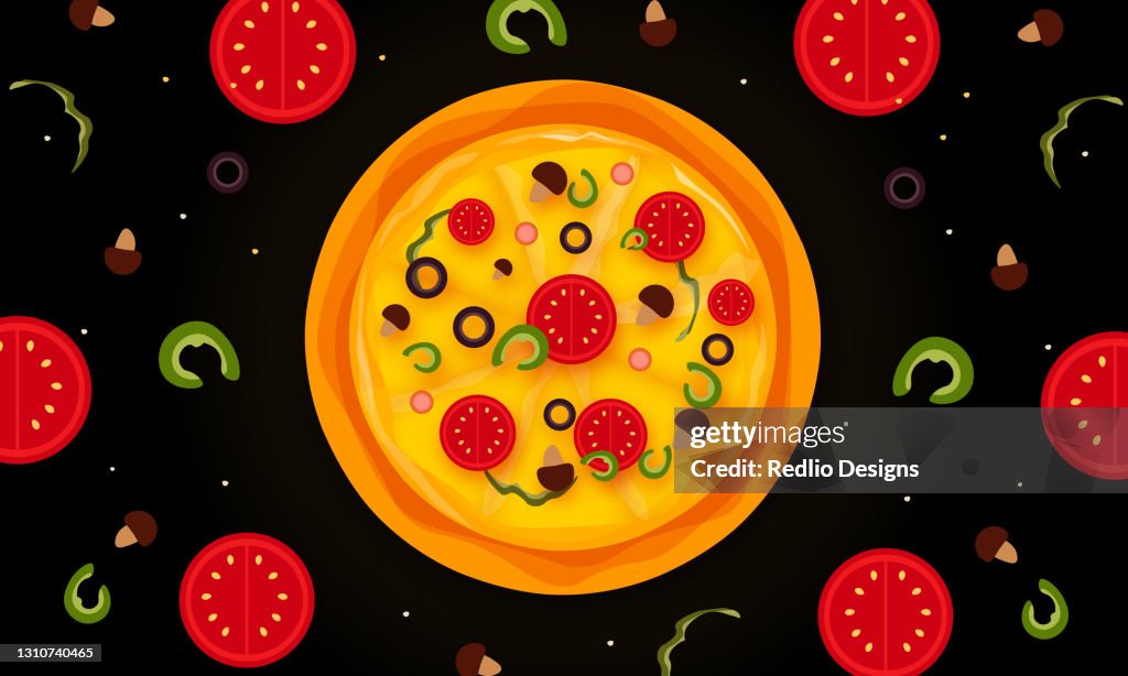 Spicy Pizza Party Banner ontwerpen