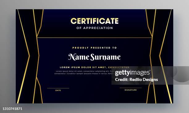 gold frame certificate design - rococo style stock illustrations
