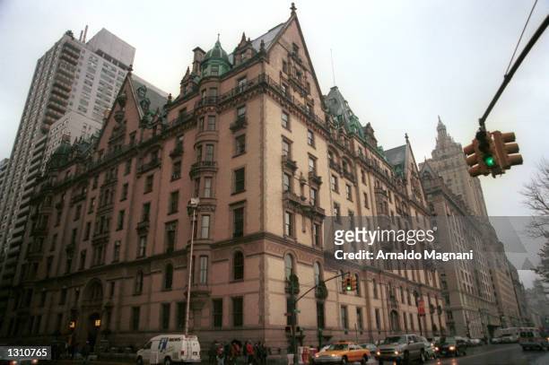 View of the Dakota on the Upper West Side, home to John Lennon and the site of his murder twenty years earlier, December 8, 2000 in New York City.